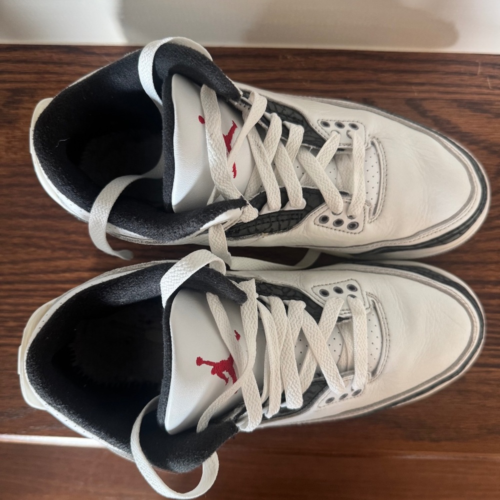 Air Jordan 3 Retro — “Cement Grey” (Grade School size)